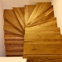 Habillage d'escalier en chêne