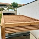 Pergola. Pin Autoclave Marron.