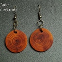 Boucles d'oreille en cade