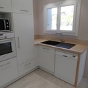 Cuisine blanc et bois clair