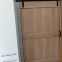 Porte coulissante en chêne