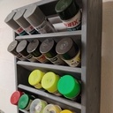 Rangement bombes de peinture