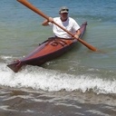 Kayak de mer en bois.