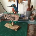 Diorama amusant en forme de clin d'oeil