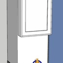 Tablette d'appoint repliable avec étagère