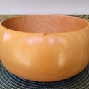 Tournage d'un bol en merisier