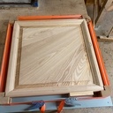 Porte avec panneaux en soleil