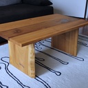 Table basse chêne-merisier