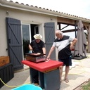 BARBECUE  DEJA TRAFORMÉ EN TABLE DE PLANCHA