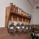 Porte casserolles mural