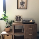 Meuble bas en Noyer pour la platine