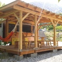 Mobilier extérieur en mélèze et chataignier