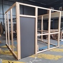 Cloisons modulaires tout en réemploi