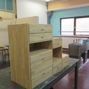 Chambre pour une petite fille en panneau HEVEA