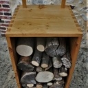 Chariot/rack à bûches.