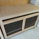 Établis type MFT et machines semi-stationnaires - defonceuse et scie sous table