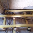 Plancher flottant sur un vieux solivage