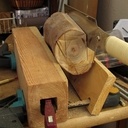 Manche de (gros) couteau en eucalyptus