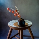 Carved oak stool (2023)