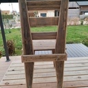 Chaise en bois de palette pour ma table de jardin