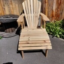 Chaise de jardin avec repose pieds