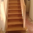 Escalier droit en chêne