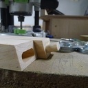Gabarit à tenon et mortaise