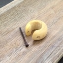 Boucle d'oreille en bois