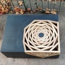 Table basse chêne et valchromat