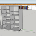 Placar en mélaminé et chêne.