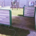 Abri de jardin avec petite terrasse 2014-2015