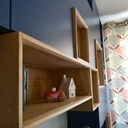 Bibliothèque peinture et bois