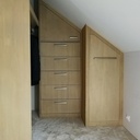 Fabrication de rangement dressing en sous pente