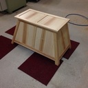 Coffre à jouets en arêtier