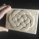 Nœud celtique en sculpture