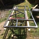 Porte bois métal coulissante