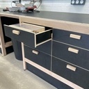 Établis et aménagement du nouvel atelier