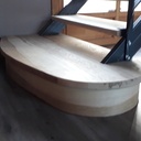 Marches et contremarche cintrée pour escalier bois et métal