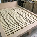 Lit double en Frêne