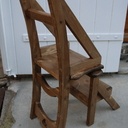Chaise escabeau