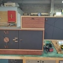 Meuble bureau horloge