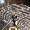 Lampe trépied châtaignier