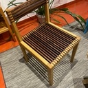 Chaise en chêne et noyer