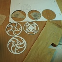 Chantournage futur boucles d'oreilles