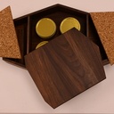 Coffret noyer noir & liège - TABOU