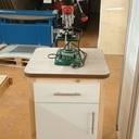 Meuble sur roulette support de perceuse à colonne