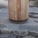 Pot pour fleur en mélèze