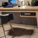 Bureau en frêne et chêne