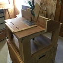 Meuble pour défonceuse sous table