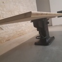 Grande table de style industrielle